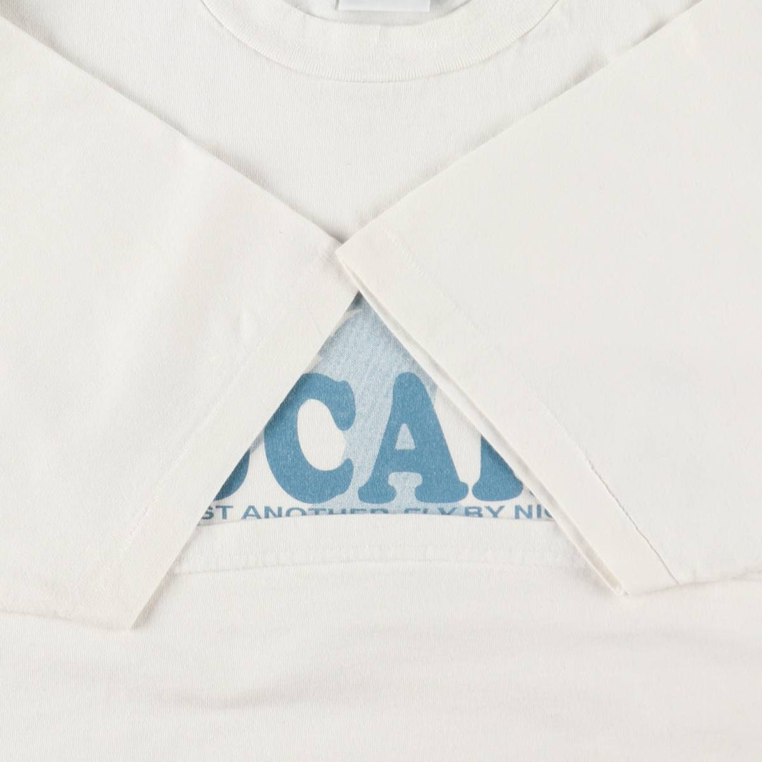 90'S Gildan Heavy Weight Print T-Shirt, Made in USA, Men's XL equivalent, Vintage cotton white type Vintage Second Hand