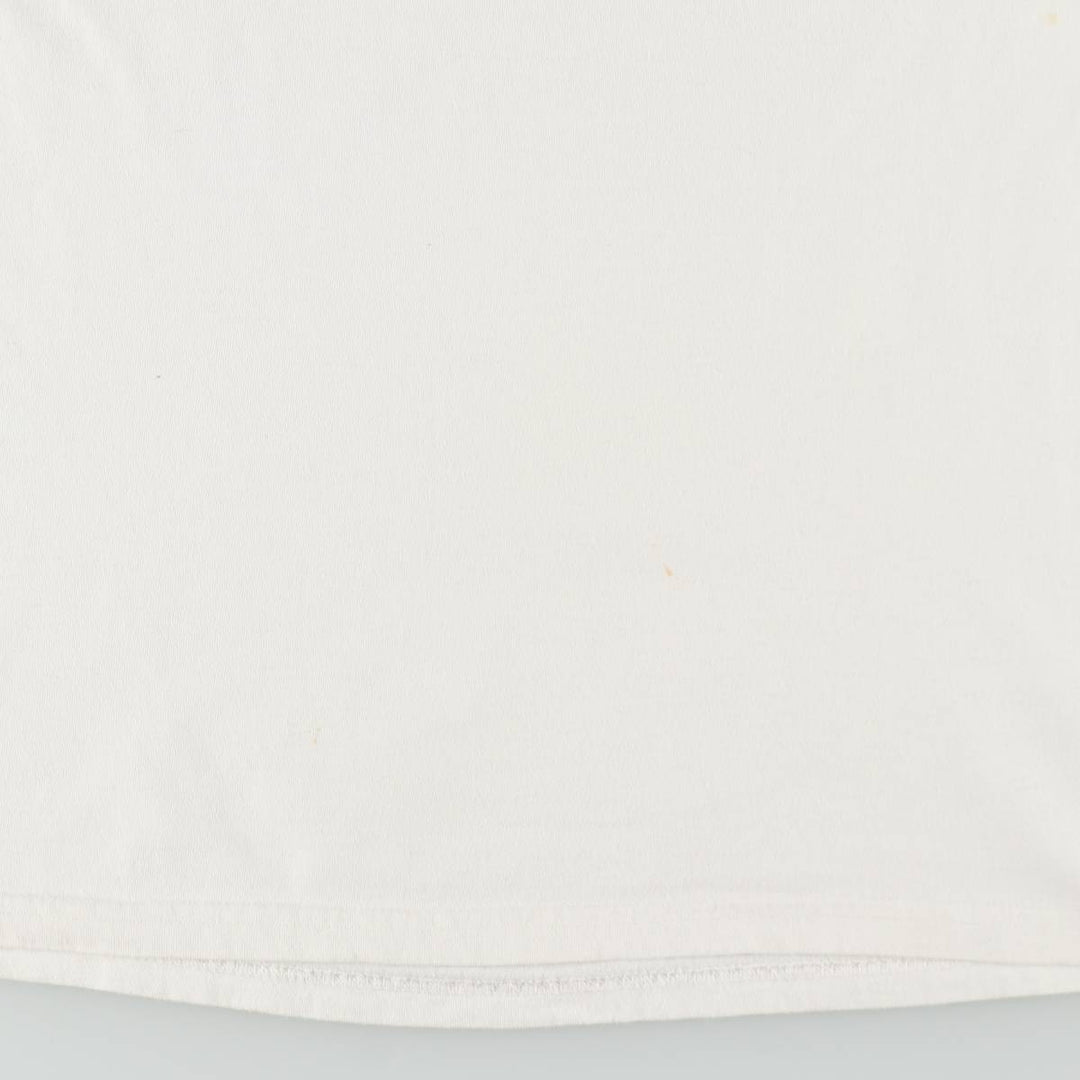90'S Gildan Heavy Weight Print T-Shirt, Made in USA, Men's XL equivalent, Vintage cotton white type Vintage Second Hand