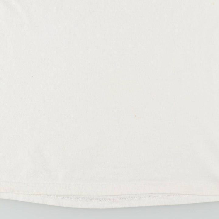 90'S Gildan Heavy Weight Print T-Shirt, Made in USA, Men's XL equivalent, Vintage cotton white type Vintage Second Hand