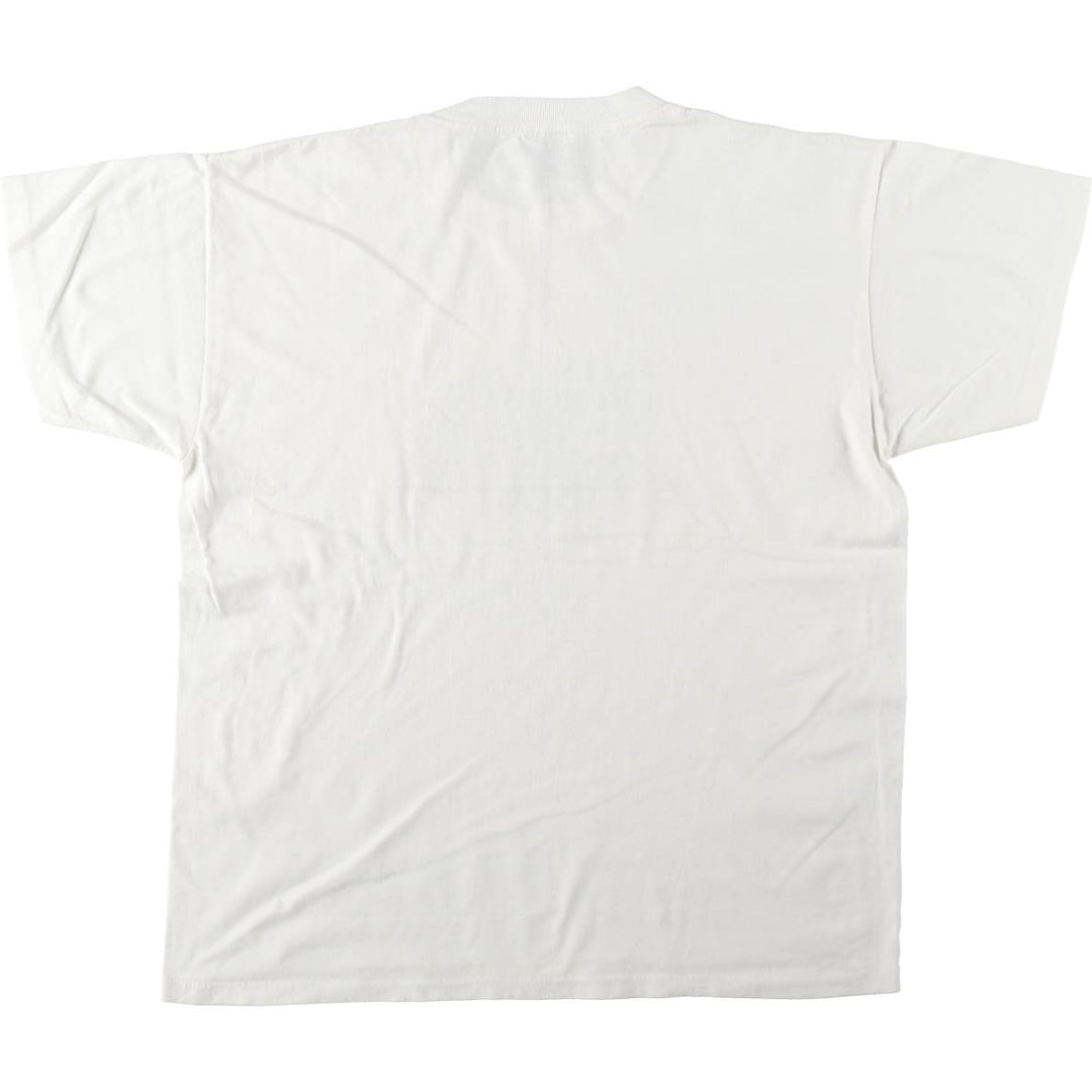 90'S ONEITA POWER 50 Plus Print T-Shirt, Men's XL equivalent, Vintage cotton white type Vintage Second Hand