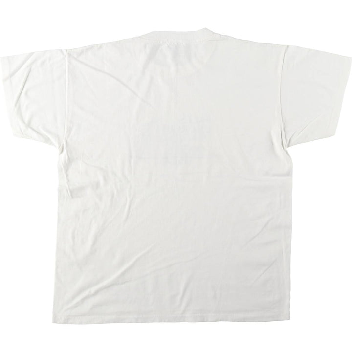 90'S ONEITA POWER 50 Plus Print T-Shirt, Men's XL equivalent, Vintage cotton white type Vintage Second Hand