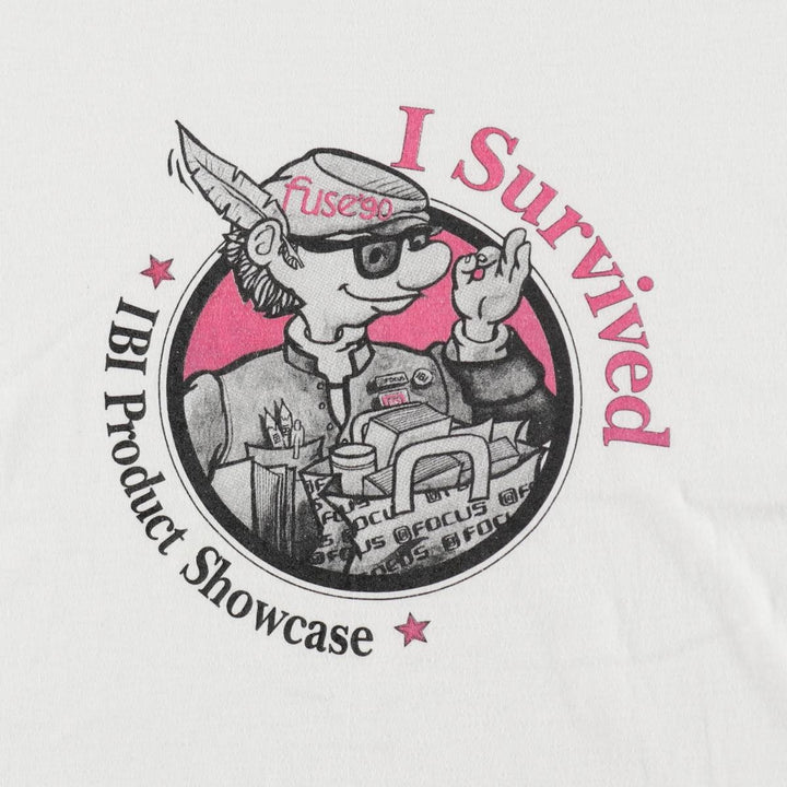 Vintage 80s-90'S Screen Stars printed T-shirt, Made in USA, Men's Size L cotton white type Vintage Second Hand