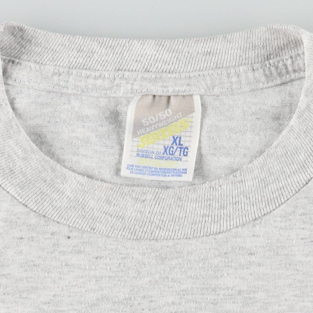 90'S Jerzees 50 cotton gray type Vintage Second Hand