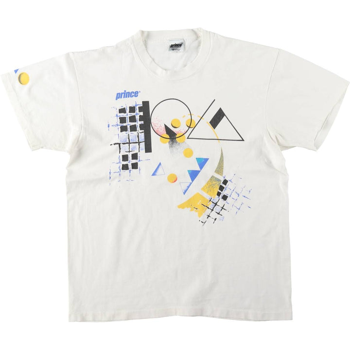 90'S PRINCE Art T-shirt, Made in USA, Men's Size M (approx.), Vintage cotton white type Vintage Second Hand