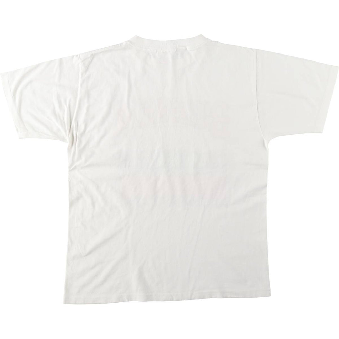 90'S LE PAYS BULGARIA Bulgaria Flag Pattern Print T-Shirt, Made in USA, Men's Size L (Equivalent), Vintage cotton white type Vintage Second Hand