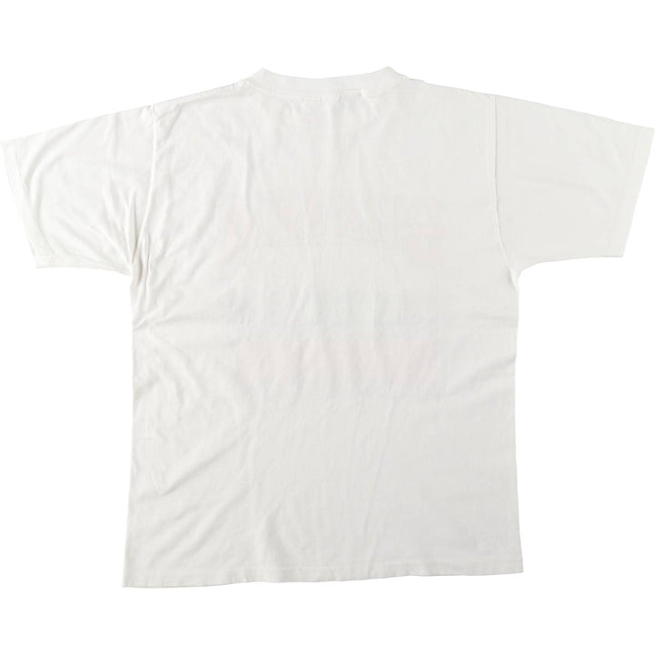 90'S LE PAYS BULGARIA Bulgaria Flag Pattern Print T-Shirt, Made in USA, Men's Size L (Equivalent), Vintage cotton white type Vintage Second Hand