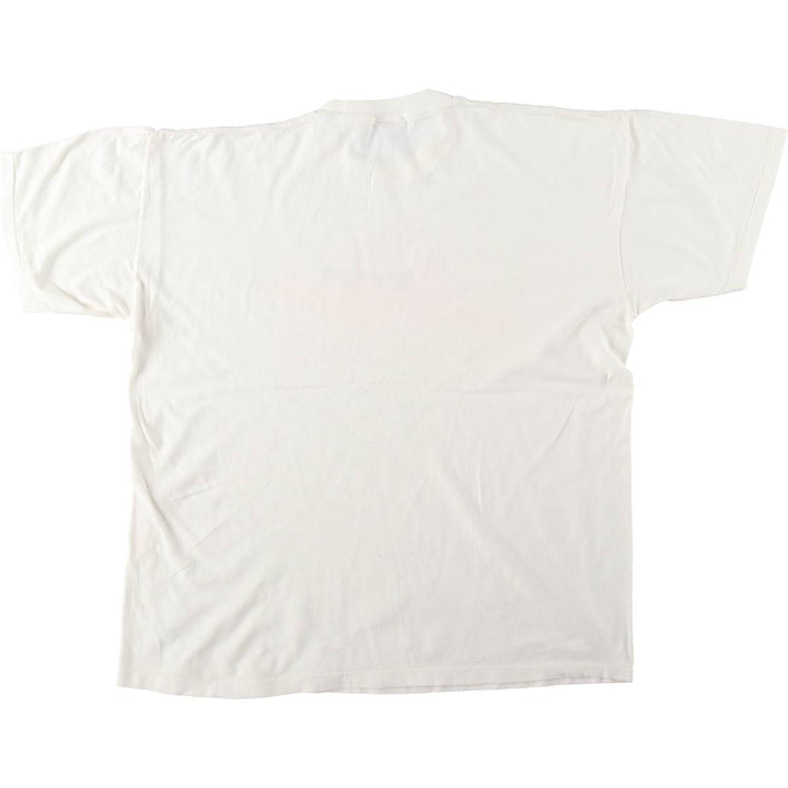 Vintage 90'S SIGNAL MEGA-TEE Printed T-Shirt, Made in USA, Men's XL cotton white type Vintage Second Hand
