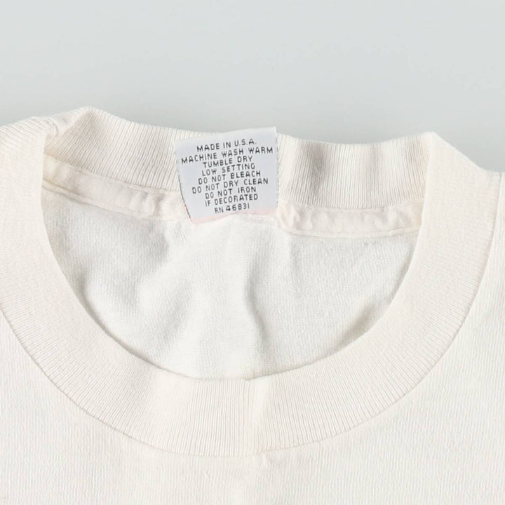 Vintage 90'S SIGNAL MEGA-TEE Printed T-Shirt, Made in USA, Men's XL cotton white type Vintage Second Hand