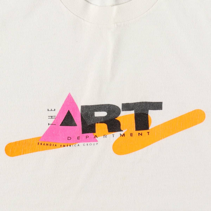 Vintage 90'S SIGNAL MEGA-TEE Printed T-Shirt, Made in USA, Men's XL cotton white type Vintage Second Hand