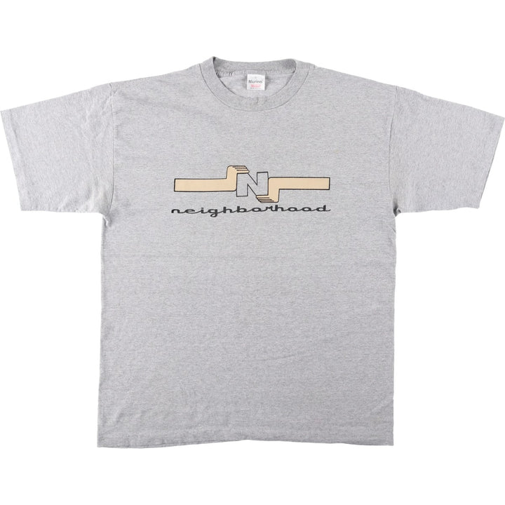 90'S MURINA Print T-Shirt, Made in USA, Men's XL equivalent, Vintage cotton gray type Vintage Second Hand