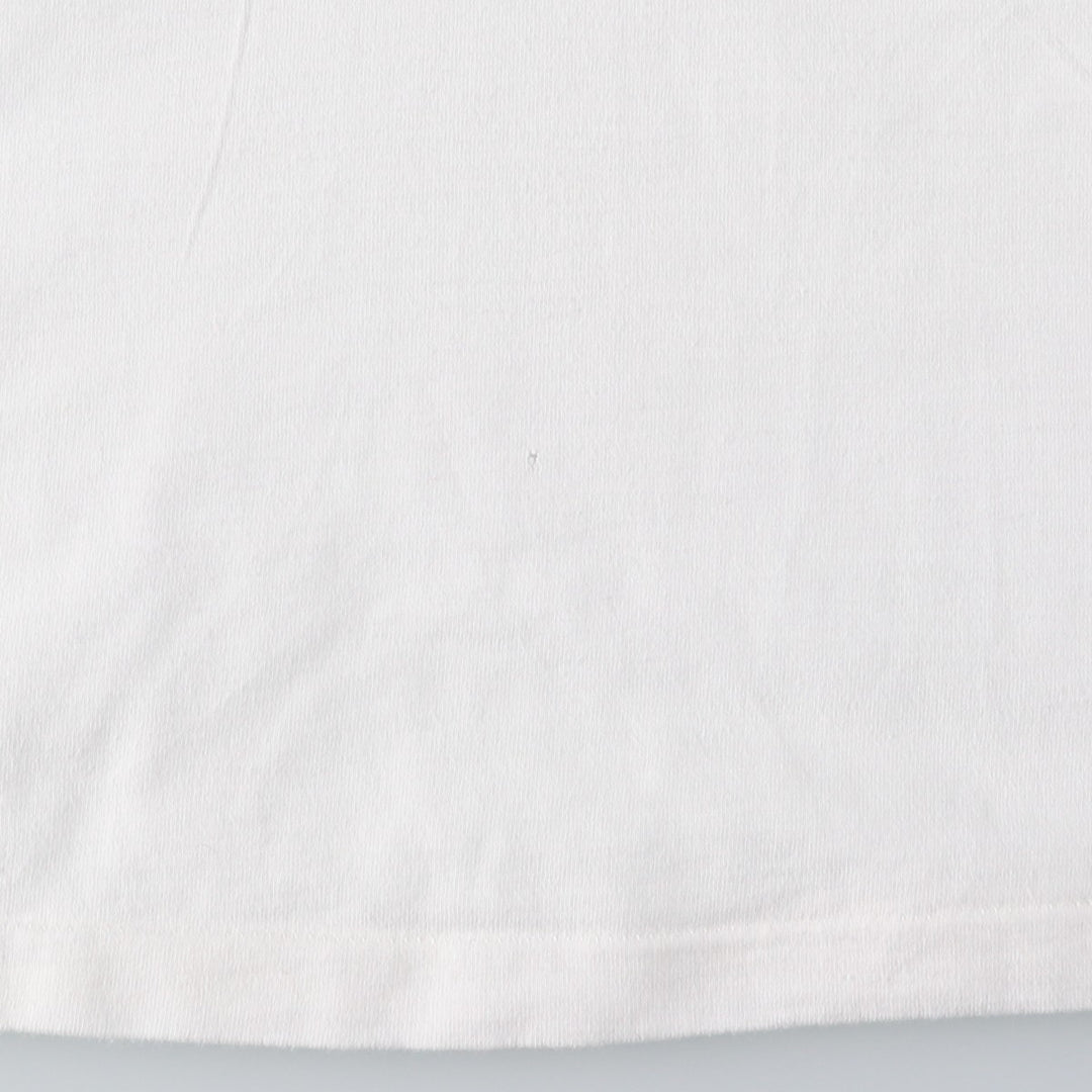 90'S Fruit of the Loom printed T-shirt, made in the USA, men's XL size, vintage cotton white type Vintage Second Hand