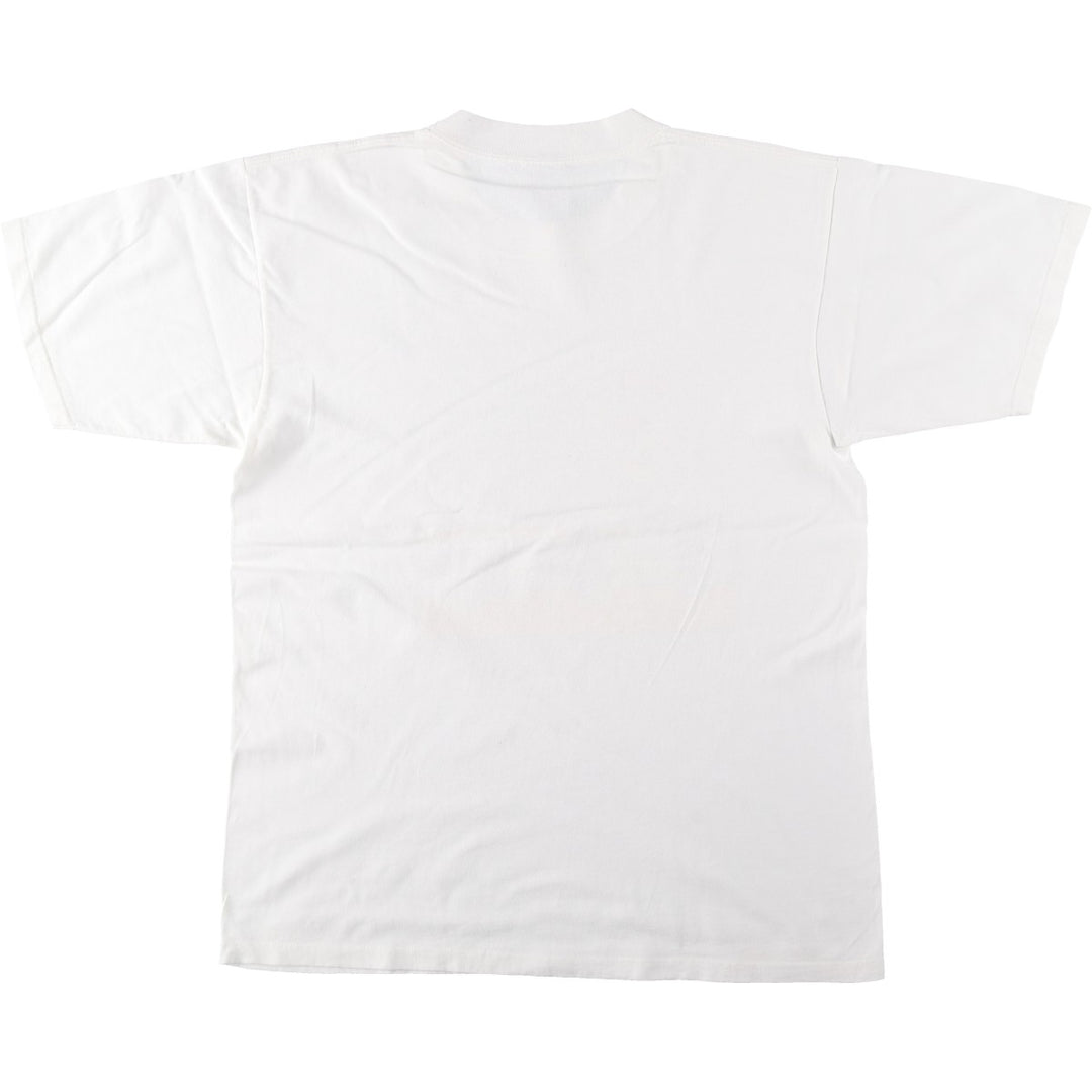 90'S Gildan Heavy Weight Print T-Shirt, Men's Size L (approx.), Vintage cotton white type Vintage Second Hand