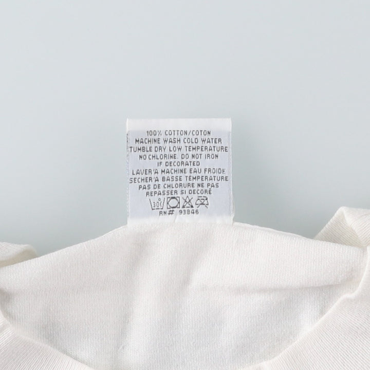 90'S Gildan Heavy Weight Print T-Shirt, Men's Size L (approx.), Vintage cotton white type Vintage Second Hand
