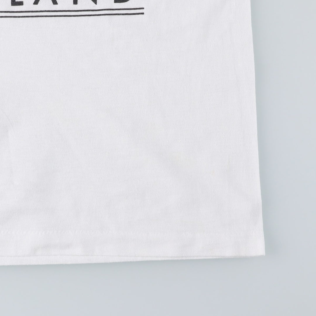 90'S Screen Stars Print T-Shirt, Made in Ireland, Men's Size L (approx.), Vintage cotton white type Vintage Second Hand