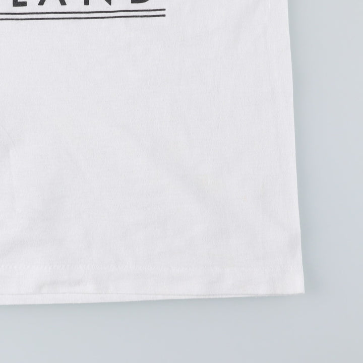 90'S Screen Stars Print T-Shirt, Made in Ireland, Men's Size L (approx.), Vintage cotton white type Vintage Second Hand