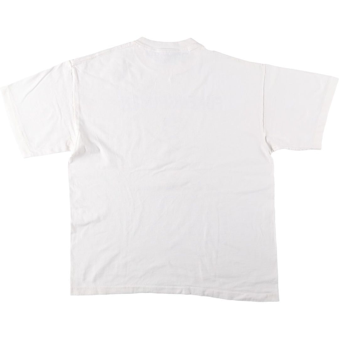 90'S SOF TEE Parody Print T-Shirt, Made in USA, Men's XL equivalent, Vintage cotton white type Vintage Second Hand