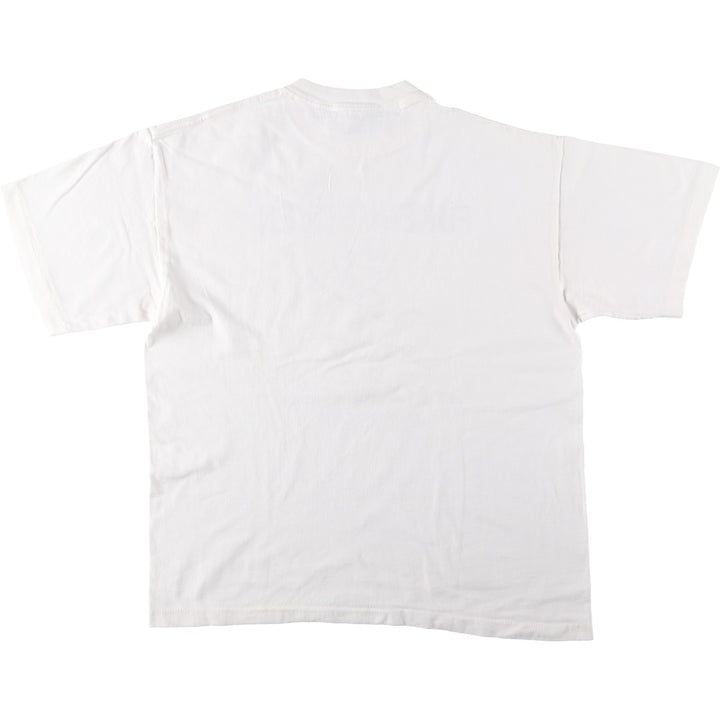 90'S SOF TEE Parody Print T-Shirt, Made in USA, Men's XL equivalent, Vintage cotton white type Vintage Second Hand