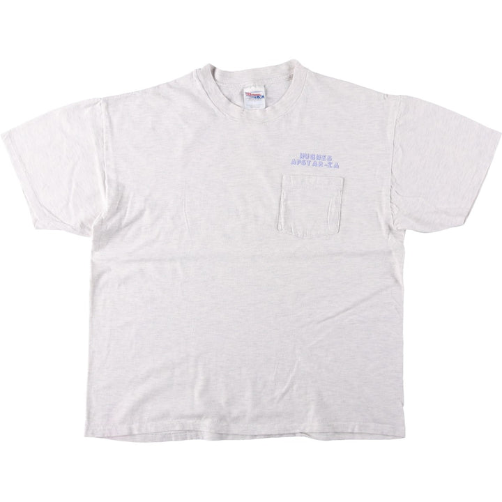 90'S Hanes BEEFY-T Fuse Aircraft APSTAR-1A Advertising T-Shirt, Men's XL equivalent, Vintage cotton gray type Vintage Second Hand