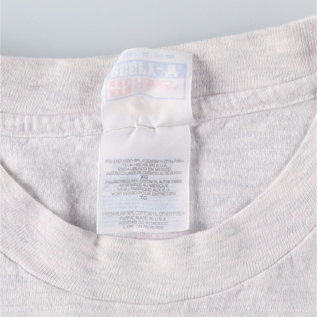 90'S Hanes BEEFY-T Fuse Aircraft APSTAR-1A Advertising T-Shirt, Men's XL equivalent, Vintage cotton gray type Vintage Second Hand
