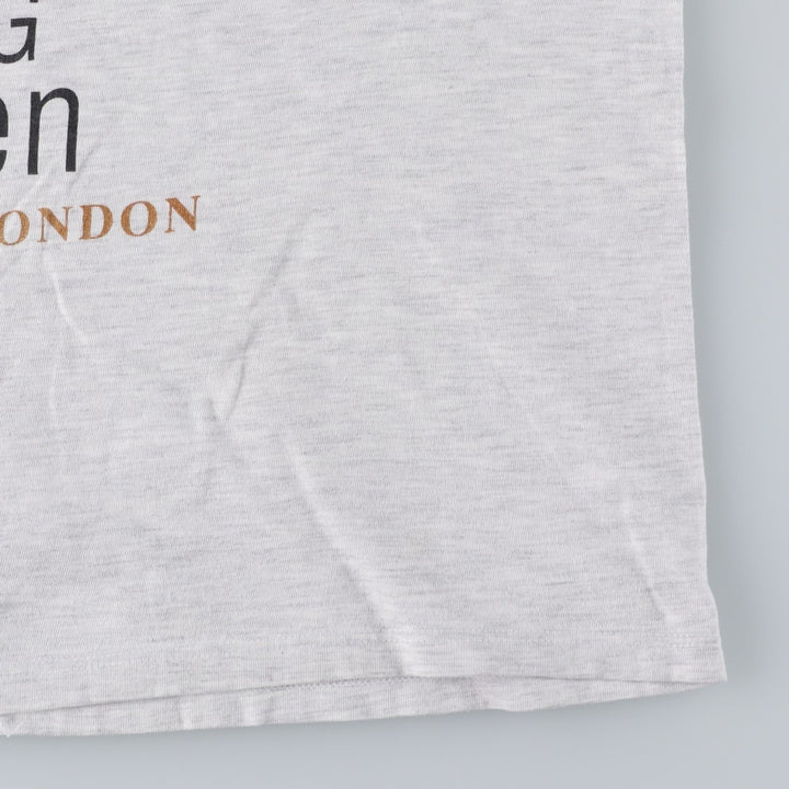 90'S Hanes HEAVY-T BIG BEN souvenir t-shirt, men's size XL equivalent, vintage. cotton gray type Vintage Second Hand