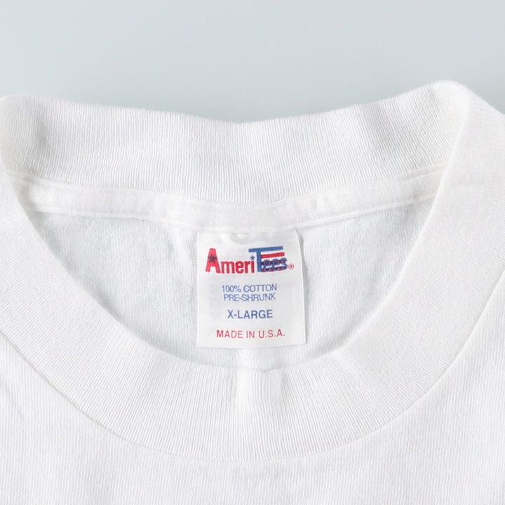90'S AMERI TEES General Telephone and Electronics Visa Advertising T-shirt, Made in USA, Men's XL equivalent. cotton white type Vintage Second Hand
