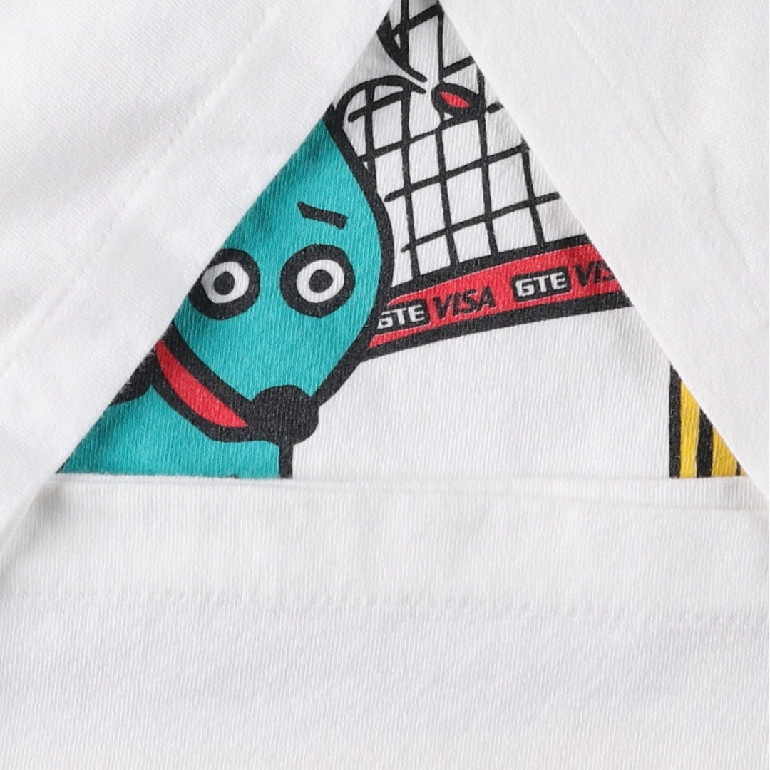 90'S AMERI TEES General Telephone and Electronics Visa Advertising T-shirt, Made in USA, Men's XL equivalent. cotton white type Vintage Second Hand