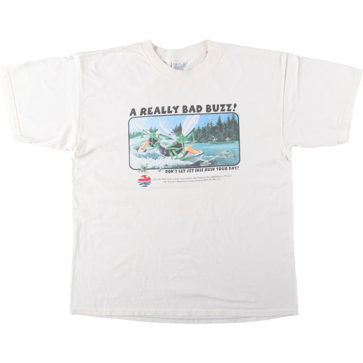 2000'S Gildan Ultra Cotton Print T-Shirt, Men's Size XL (approx.) cotton unbleached Vintage Second Hand