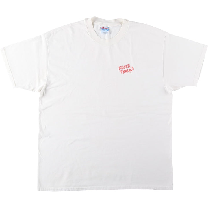 90'S Hanes BEEFY-T Printed T-shirt Made in USA Men's XL Vintage cotton white type Vintage Second Hand