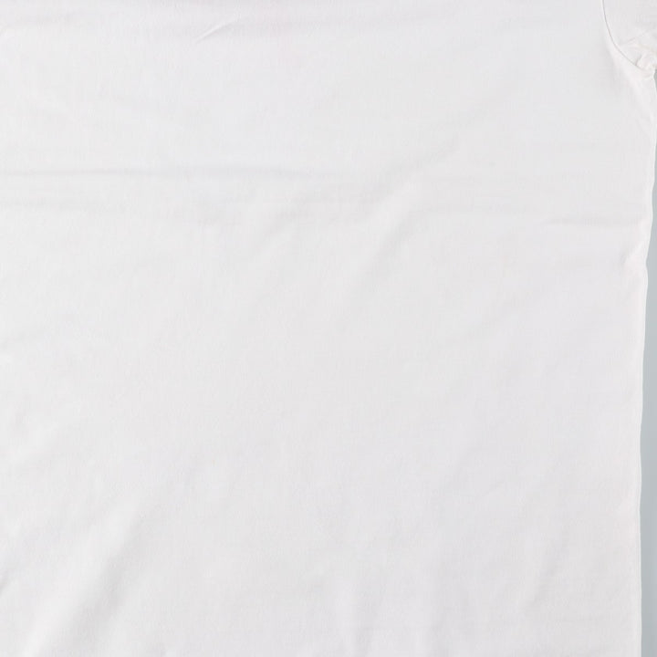 90'S Hanes BEEFY-T Printed T-shirt Made in USA Men's XL Vintage cotton white type Vintage Second Hand