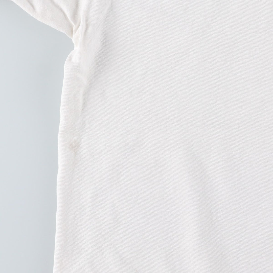 90'S Hanes BEEFY-T Printed T-shirt Made in USA Men's XL Vintage cotton white type Vintage Second Hand