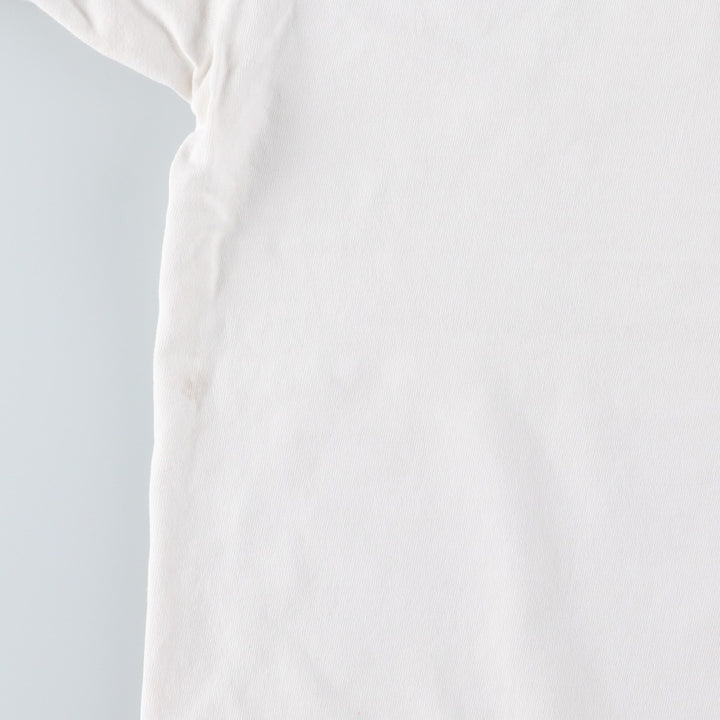 90'S Hanes BEEFY-T Printed T-shirt Made in USA Men's XL Vintage cotton white type Vintage Second Hand
