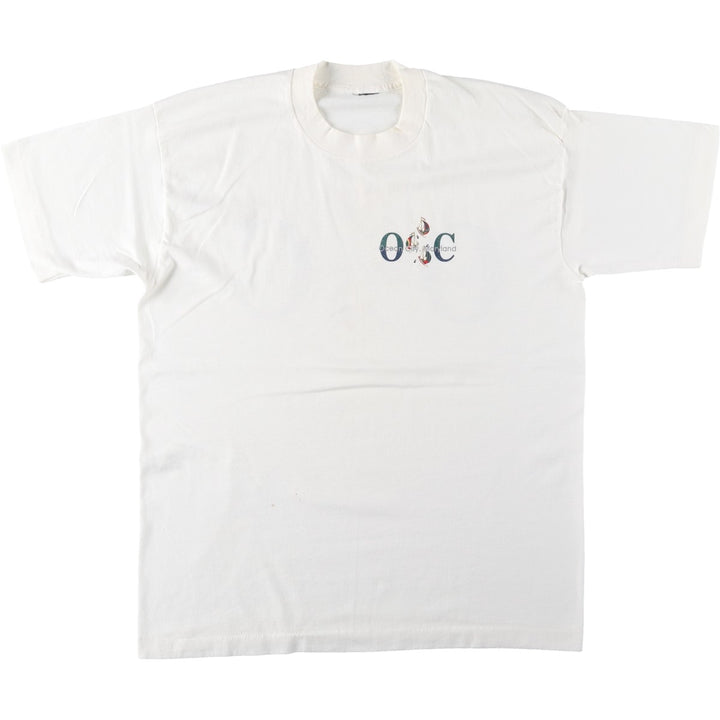 ~90'S Ocean City Souvenir T-shirt, Men's Size M (approx.), Vintage unclear white type Vintage Second Hand