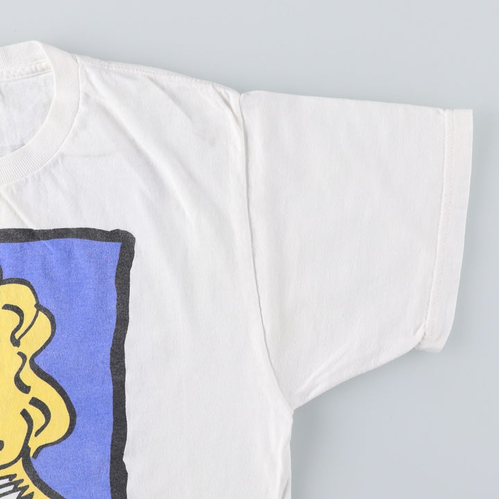 2000'S Fruit of the Loom THE NEW YORK PUBLIC LIBRARY New York Public Library Print T-Shirt (Men's Size M) cotton white type Vintage Second Hand