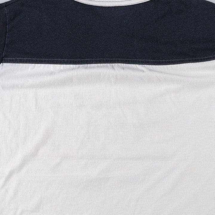 ~1980'S California Casuals Football T-Shirt, Made in USA, Men's Size L (Equivalent), Vintage polyester white type Vintage Second Hand
