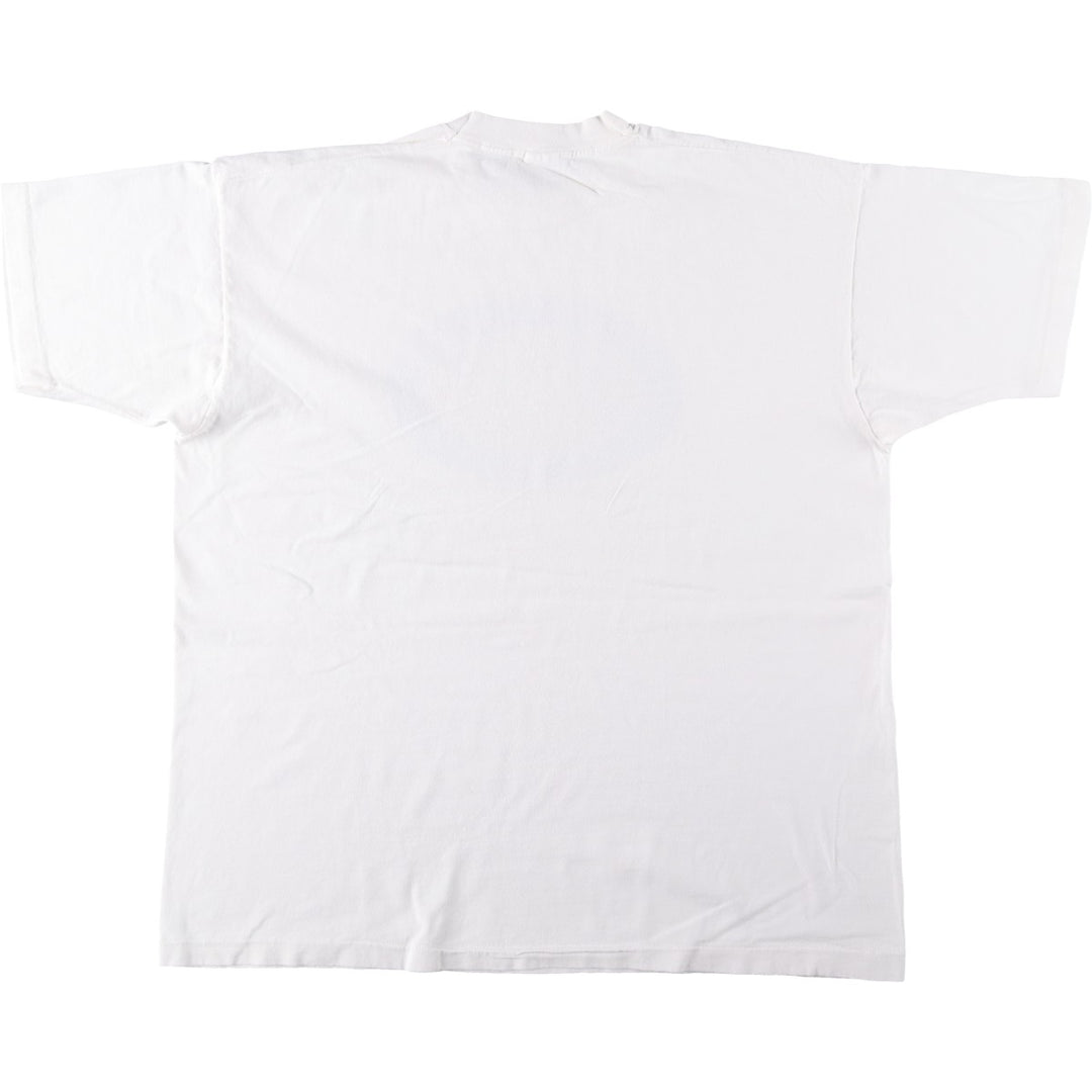 90'S Fruit of the Loom THE TELLER HOUSE Print T-Shirt, Made in USA, Men's XXL equivalent, Vintage cotton white type Vintage Second Hand