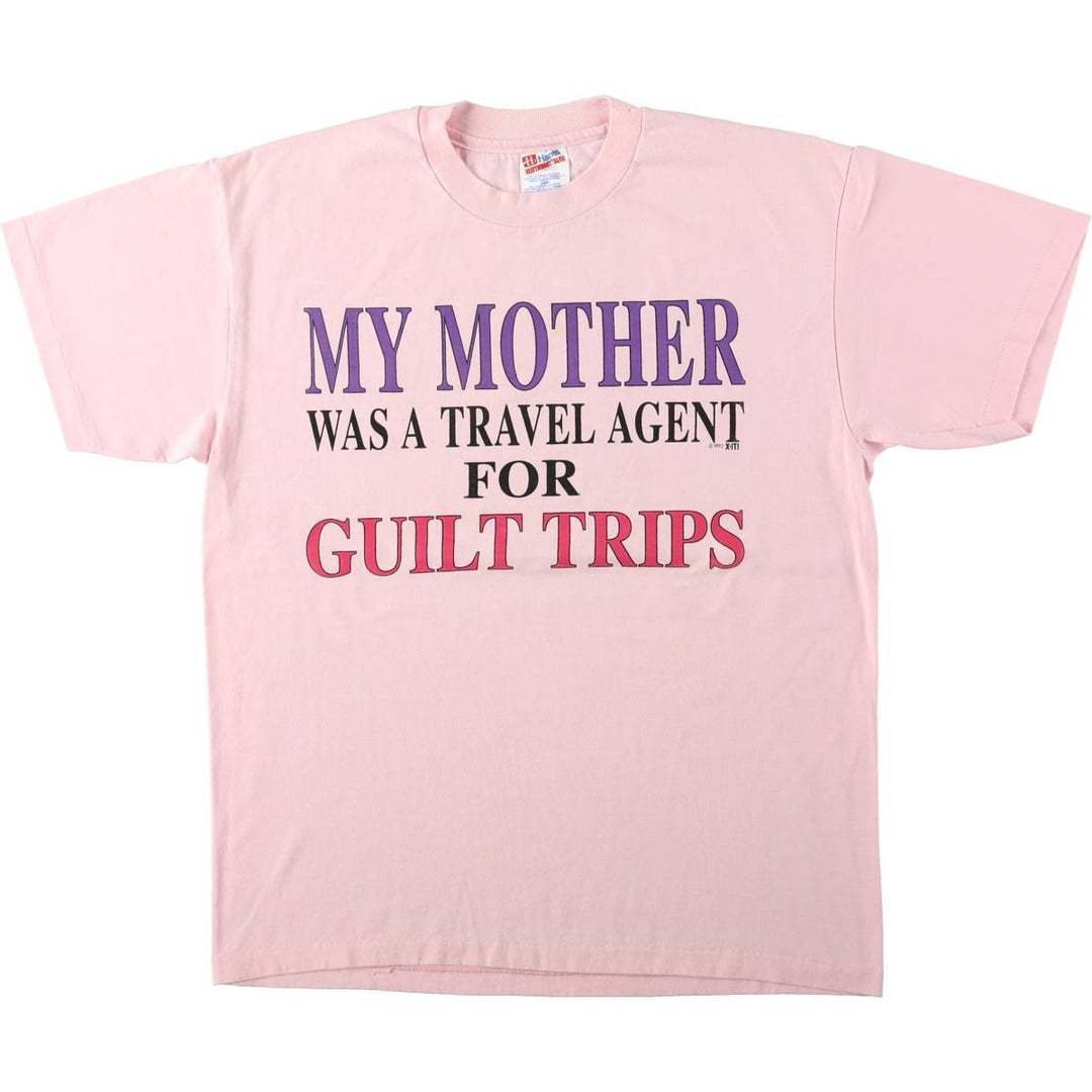 90'S Hanes HEAVYWEIGHT 50 cotton pink type Vintage Second Hand