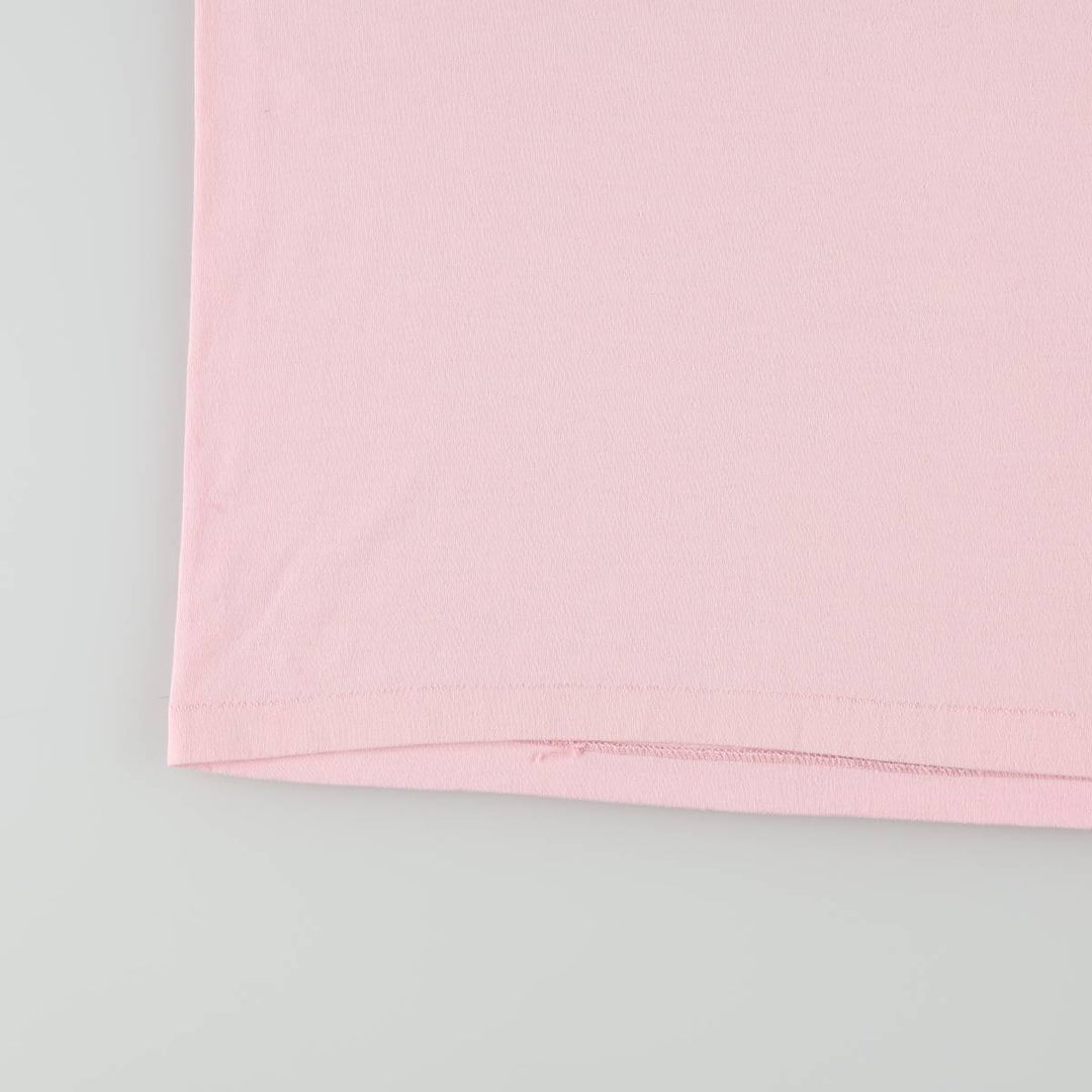 90'S Hanes HEAVYWEIGHT 50 cotton pink type Vintage Second Hand