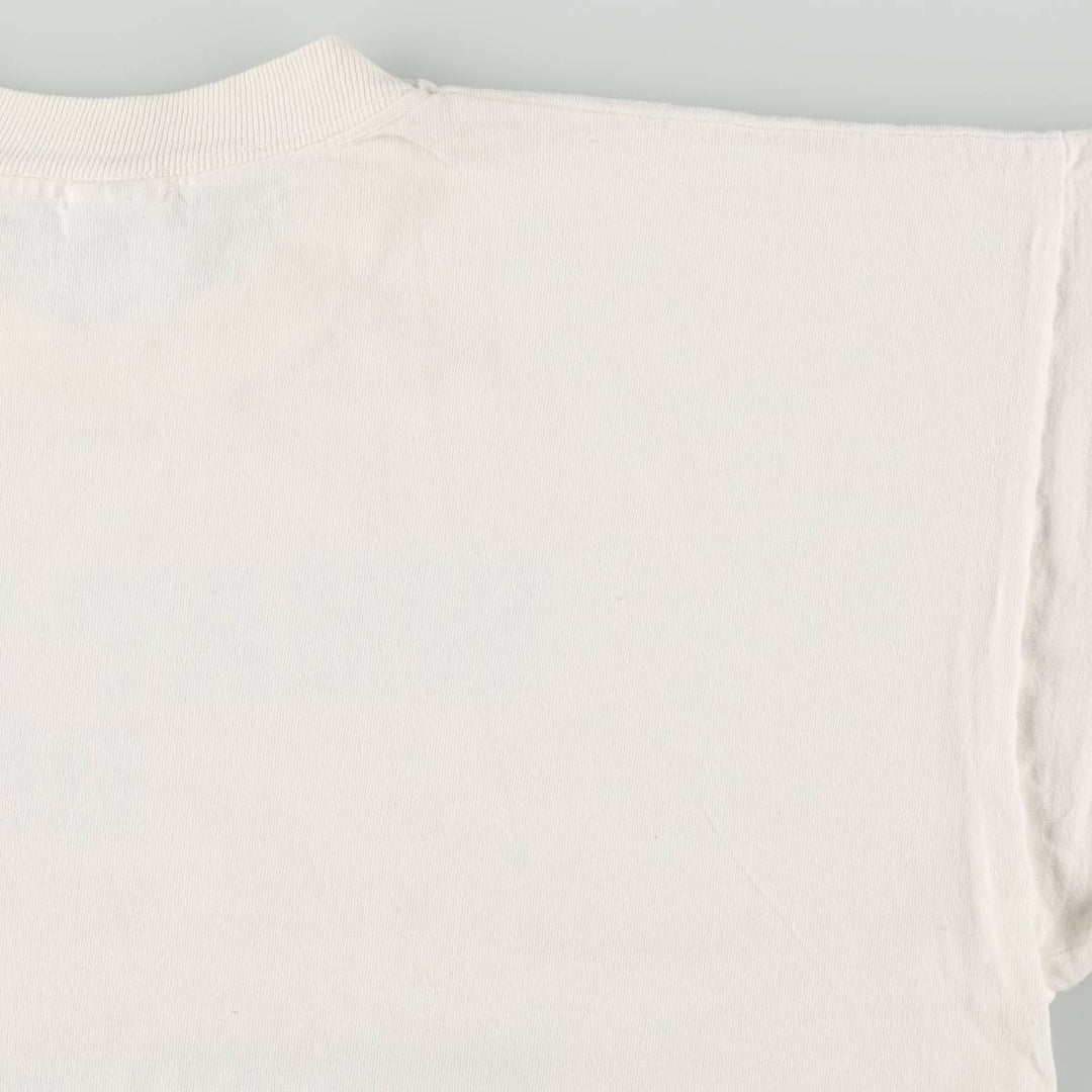 90'S Fruit of the Loom Message Print T-Shirt Men's XL Vintage cotton white type Vintage Second Hand