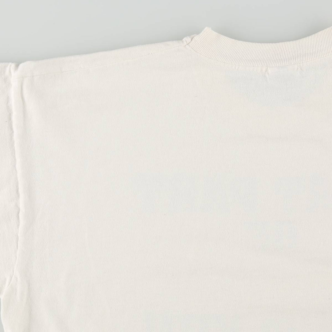 90'S Fruit of the Loom Message Print T-Shirt Men's XL Vintage cotton white type Vintage Second Hand