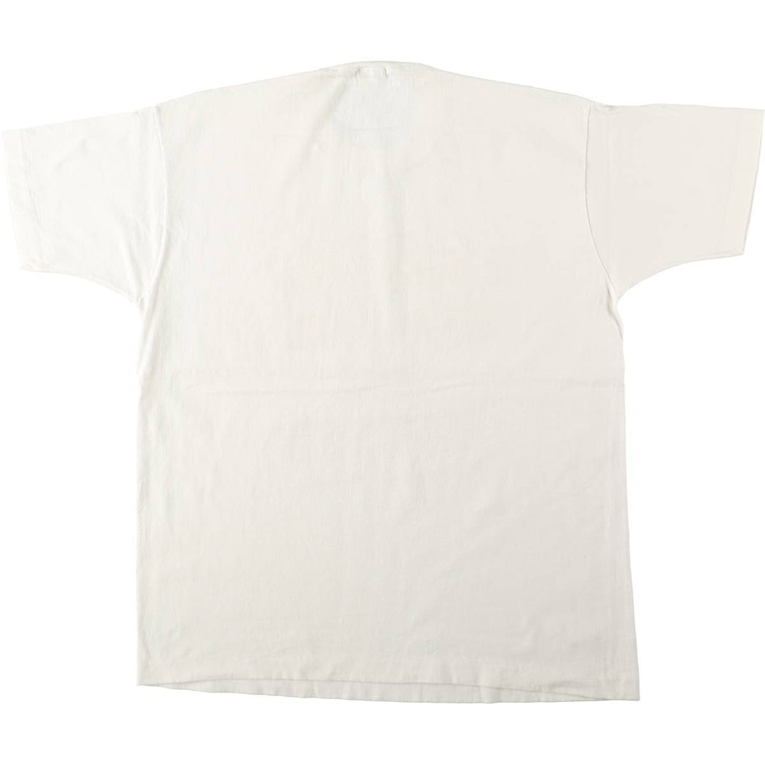 90'S Fruit of the Loom Message Print T-Shirt Made in USA Men's XL Vintage cotton white type Vintage Second Hand