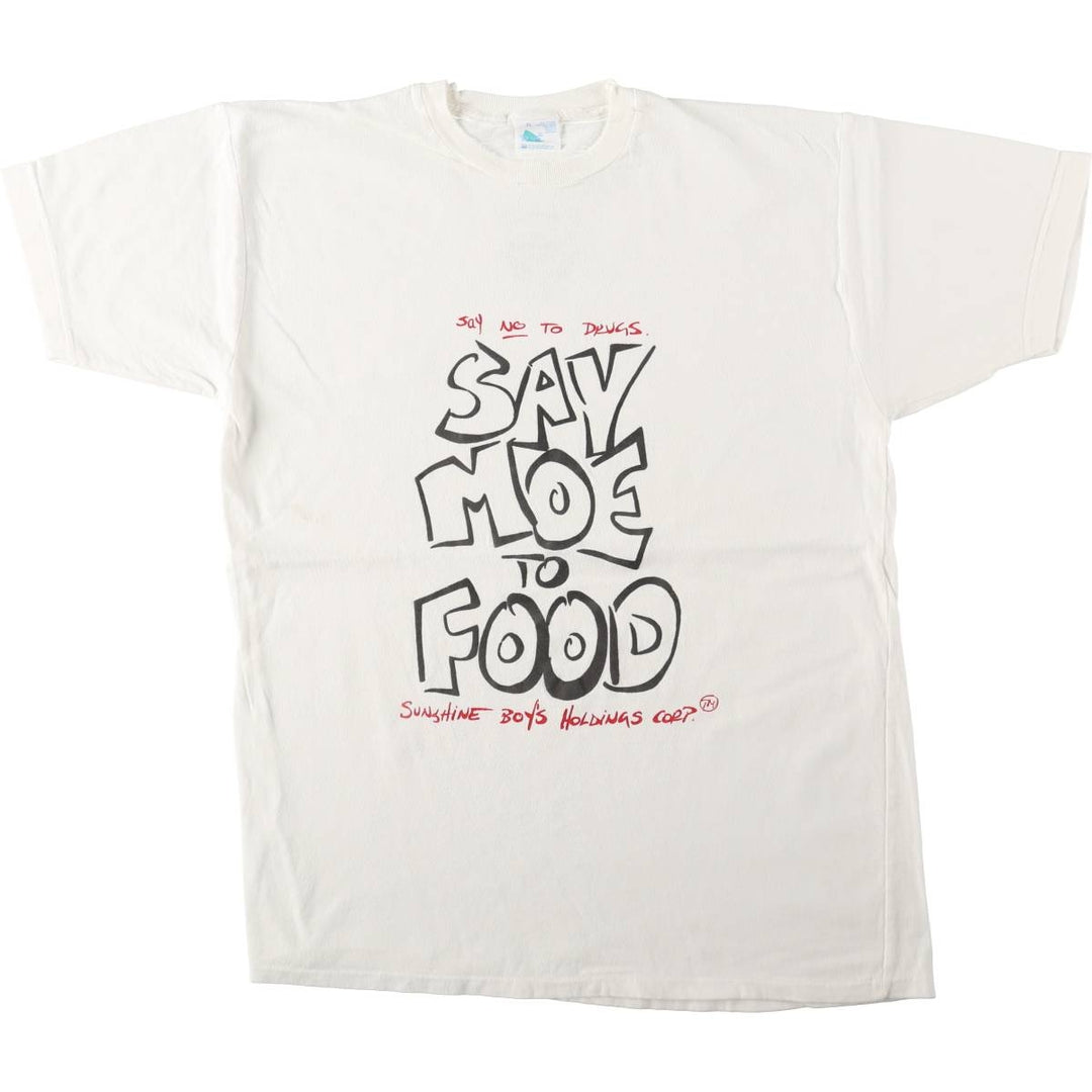 FRYE message print t-shirt, made in Canada, men's size XL equivalent, vintage. cotton white type Vintage Second Hand