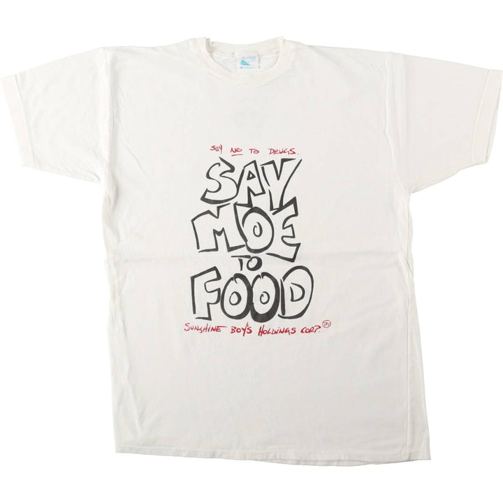 FRYE message print t-shirt, made in Canada, men's size XL equivalent, vintage. cotton white type Vintage Second Hand