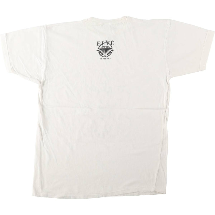 FRYE message print t-shirt, made in Canada, men's size XL equivalent, vintage. cotton white type Vintage Second Hand