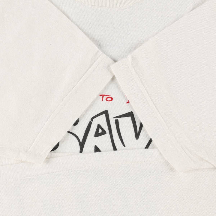 FRYE message print t-shirt, made in Canada, men's size XL equivalent, vintage. cotton white type Vintage Second Hand