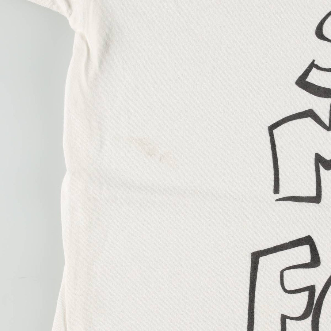 FRYE message print t-shirt, made in Canada, men's size XL equivalent, vintage. cotton white type Vintage Second Hand