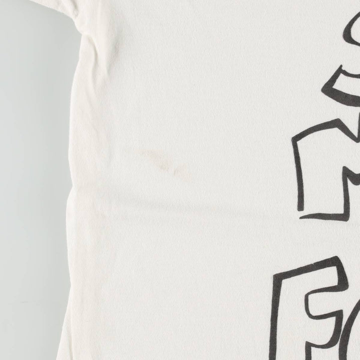 FRYE message print t-shirt, made in Canada, men's size XL equivalent, vintage. cotton white type Vintage Second Hand
