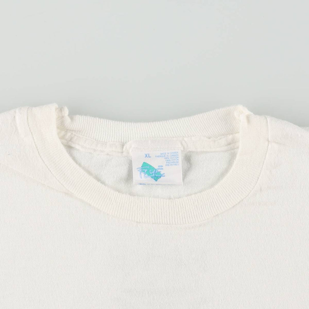 FRYE message print t-shirt, made in Canada, men's size XL equivalent, vintage. cotton white type Vintage Second Hand