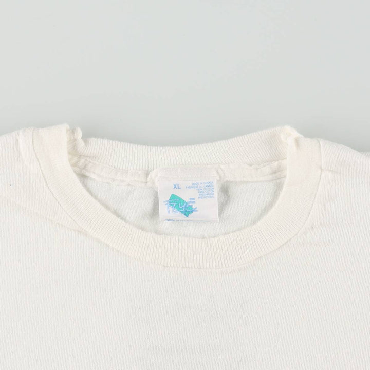 FRYE message print t-shirt, made in Canada, men's size XL equivalent, vintage. cotton white type Vintage Second Hand