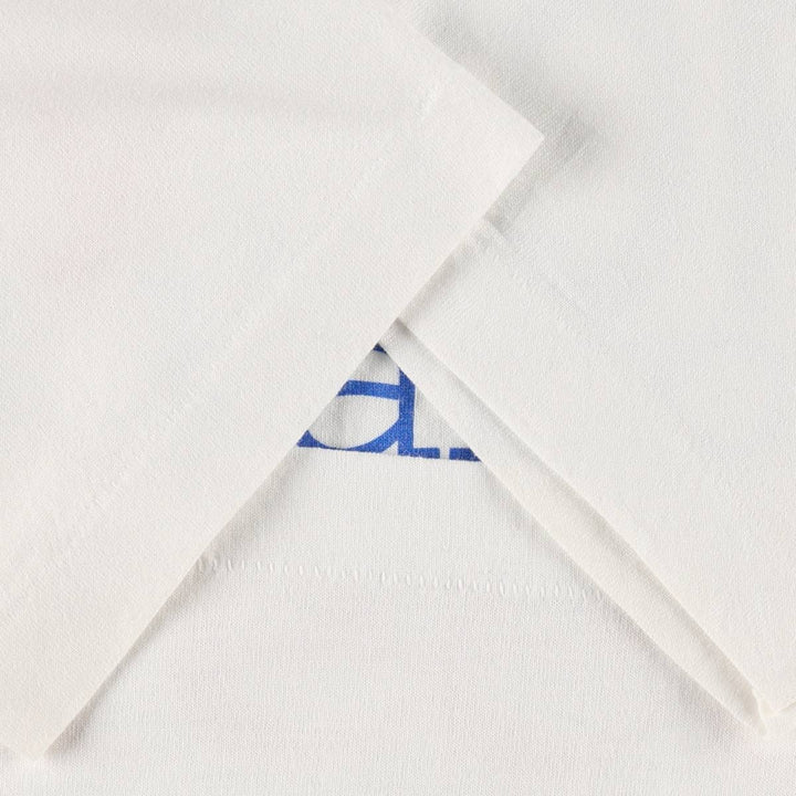 90'S Fruit of the Loom Message Print T-Shirt Made in USA Men's Medium Vintage cotton white type Vintage Second Hand