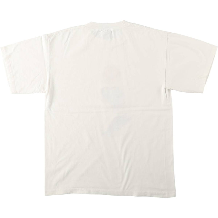 90'S Eastbay Peace Sign Art T-Shirt, Made in USA, Men's Size L (Equivalent), Vintage cotton pale white type Vintage Second Hand